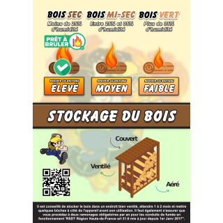 BOX BOIS DE CHAUFFAGE DUR 100% HETRE-CHARME BOX PETIT