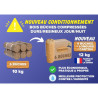 LOT DE 10 CARTONS BUCHES COMPRESSEES DUR/RESINEUX PACK DE 6 BUCHES + 1 CARTON OFFERT