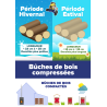 BOIS BUCHES COMPRESSEES FEUILLUS NUIT