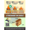 LOT DE 10 FILETS DE BUCHES FEUILLUS 25 CM 20 LITRES + 1 FILET OFFERT
